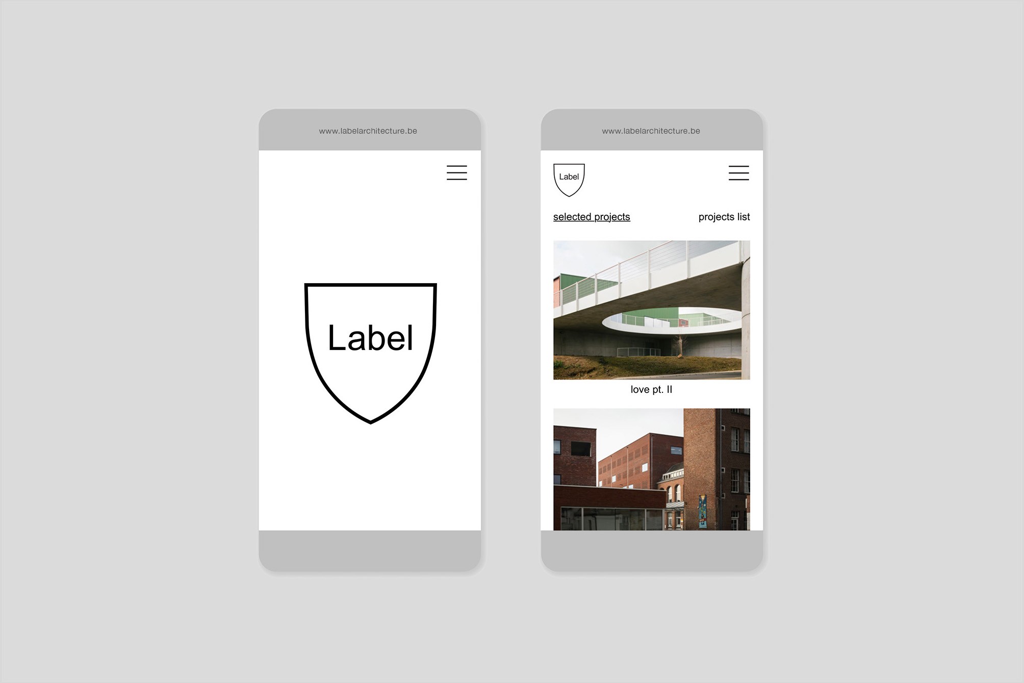 Studio Otamendi Label Architecture Website Phone 01